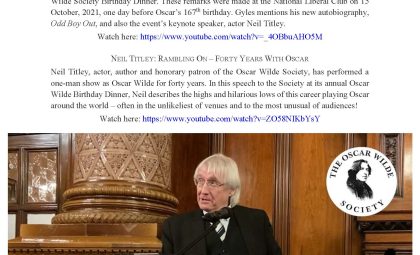 Oscariana No. 78 Mailed To Members