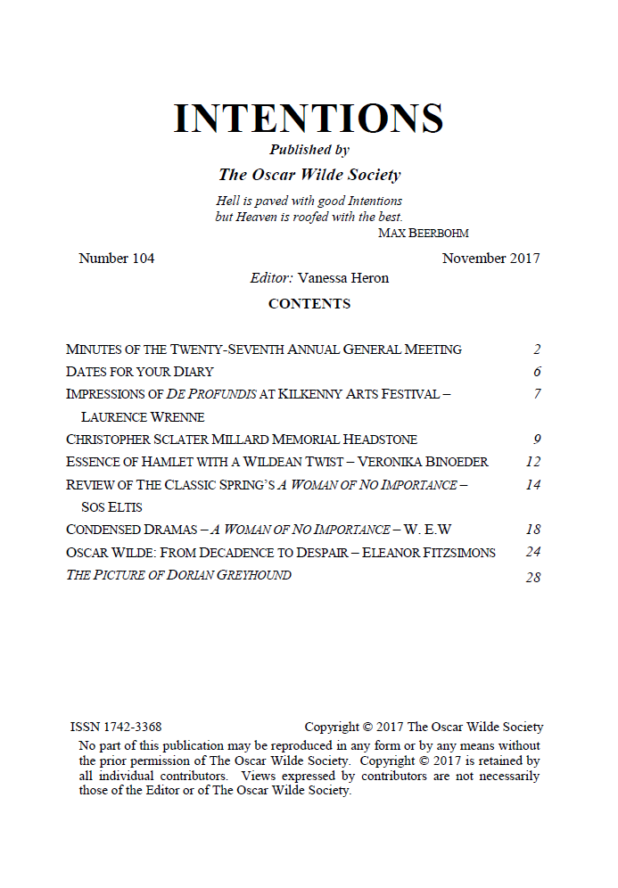 Intentions 104 TOC