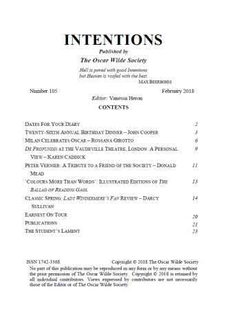 Intentions 105 TOC