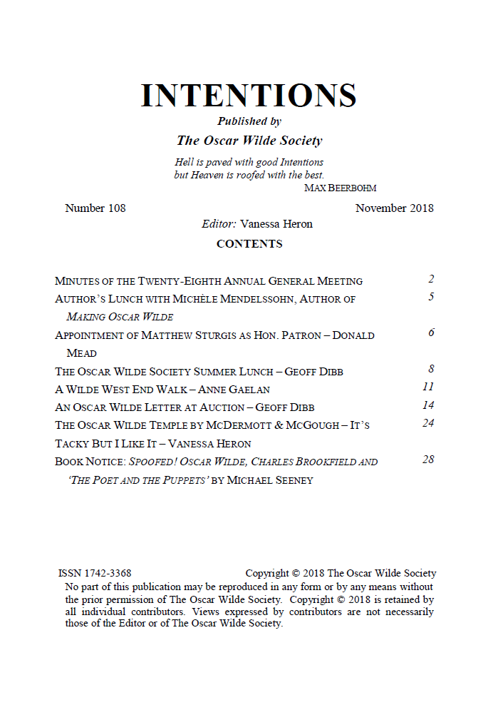 Intentions 108 TOC