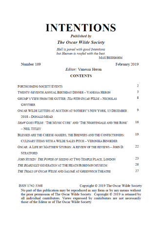 Intentions 109 TOC