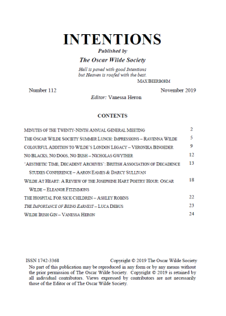 Intentions 112 TOC