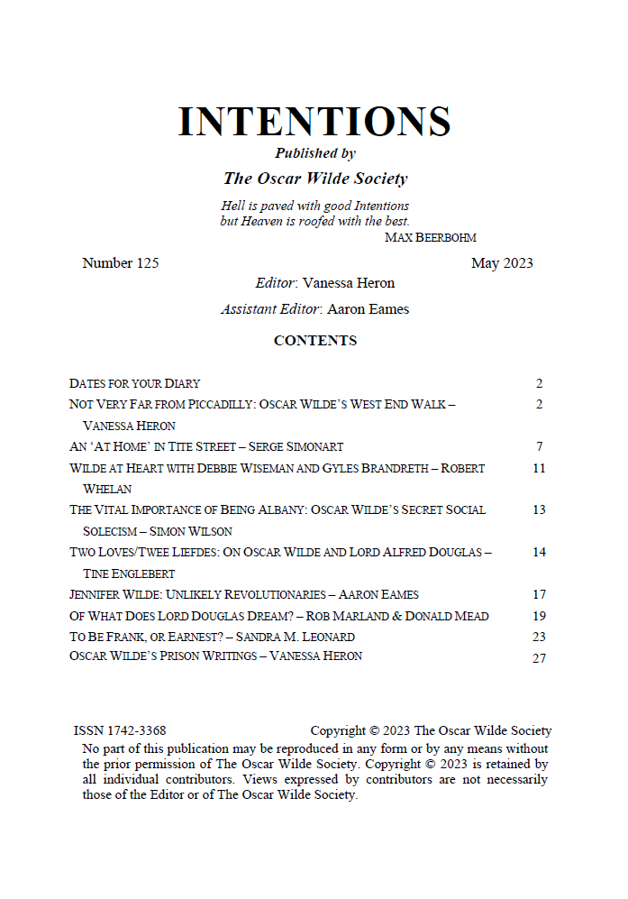 Intentions 125 TOC