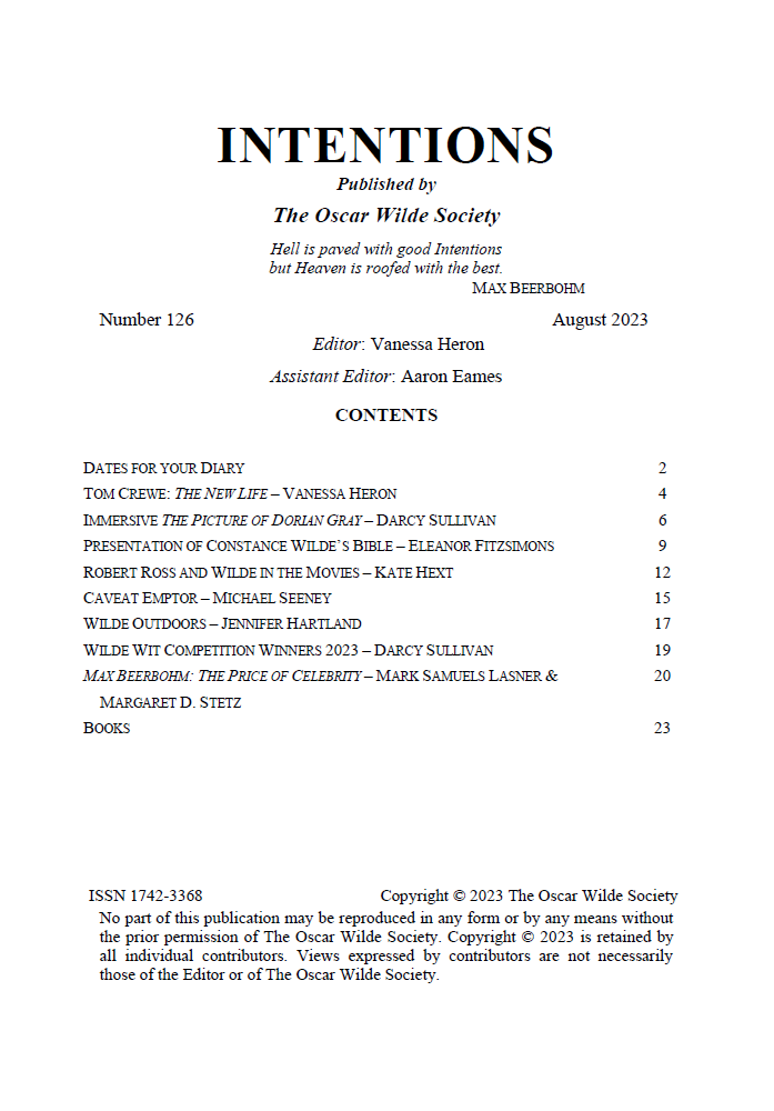 Intentions 126 TOC