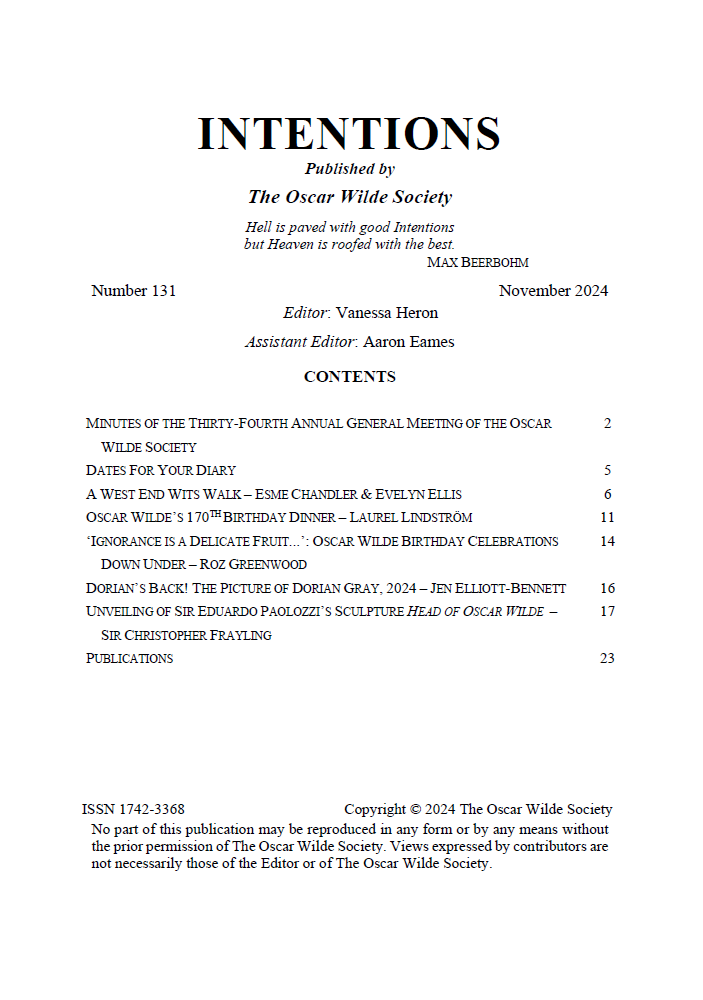 Intentions 131 TOC