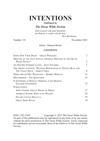 Intentions 135 TOC