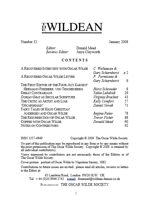 Wildean 32 TOC