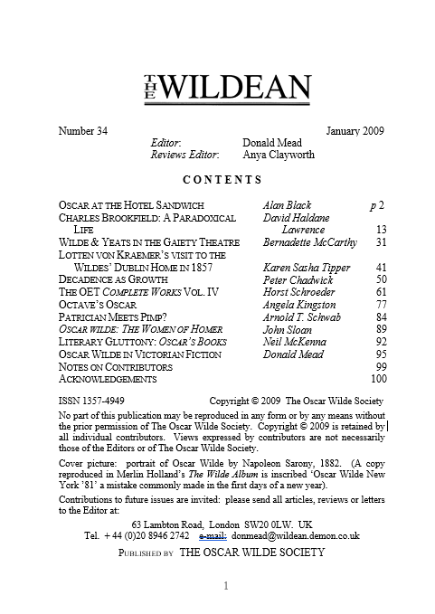 Wildean 34 TOC