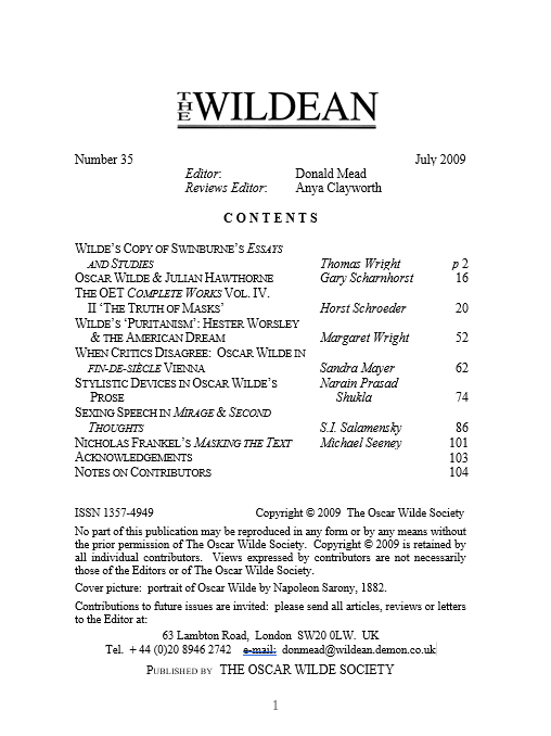 Wildean 35 TOC
