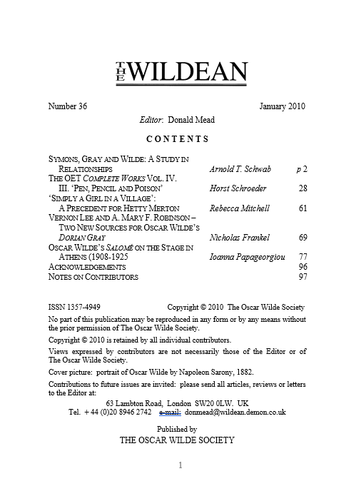 Wildean 36 TOC