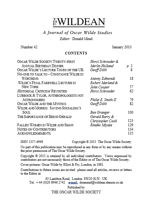 Wildean 42 TOC