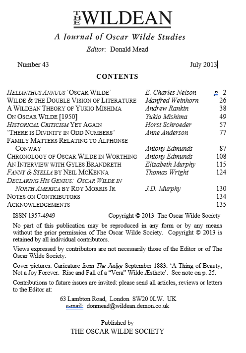 Wildean 43 TOC