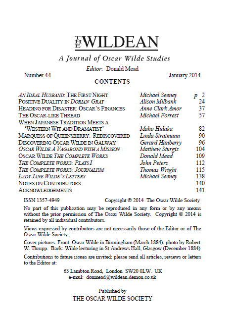 Wildean 44 TOC