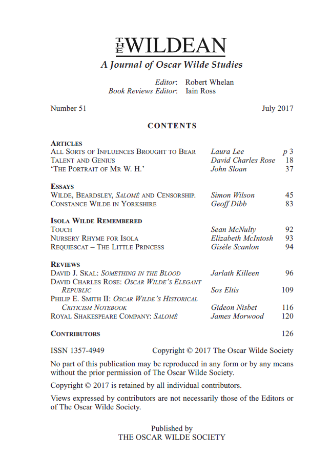 Wildean 51 TOC