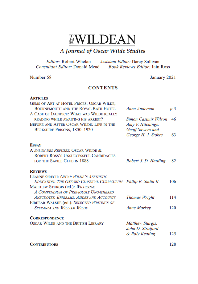 Wildean 58 TOC
