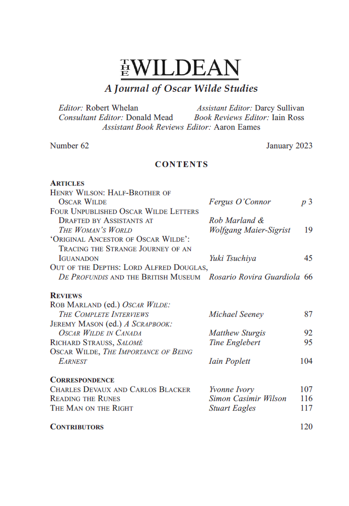Wildean 62 TOC