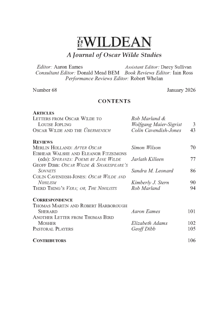 Wildean 68 TOC
