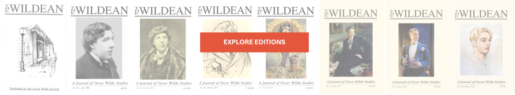 Images of Wildean back issues